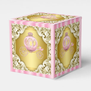 Ballotins Porte-princesse rose et or
