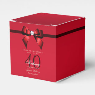 Ballotins Posh Gem Bow & Ruban 40e Anniversaire