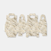 Ballotins Poster de animal blanc Glam Gold Zebra (Déplié)