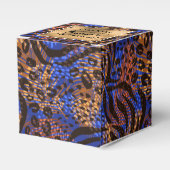 Ballotins Poster de animal Brown bleu moderne (Verso)