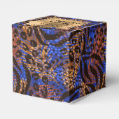 Ballotins Poster de animal Brown bleu moderne (Arrière)