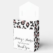 Ballotins Poster de animal Léopard rose avec Monogramme (Ouvert)