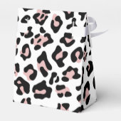 Ballotins Poster de animal Léopard rose avec Monogramme (Arrière)