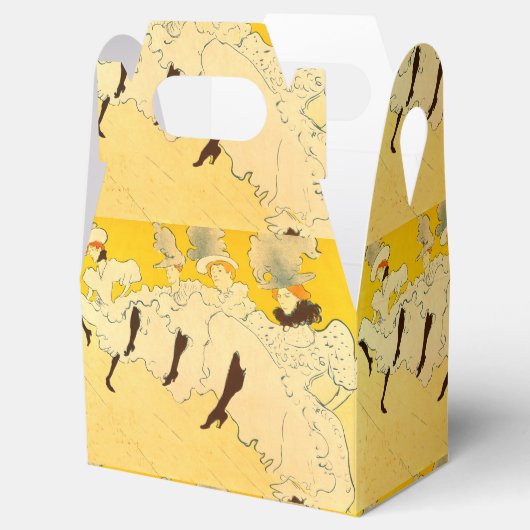 Ballotins Poster de la fille dansante Jaune Toulouse Lautrec (Ouvert)