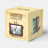 Ballotins Poster Recherché 🤠 Cowboy Boots Mariage (Arrière)