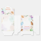 Ballotins Pottery Painting Party Birthday Favor Box (Déplié)