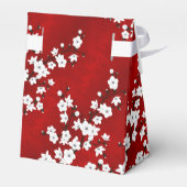 Ballotins Poupée Kokeshi Rouge Noir Blanc Cerisier Fleurs Fa (Arrière)