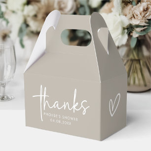 Ballotins Poupée Taupe Minimaliste Gable Shower Bridale