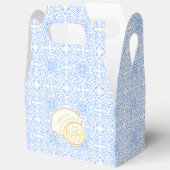 Ballotins "Pour ma Squeeze principale" Citron & Carreaux Ble (Ouvrir)