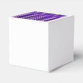 Ballotins Pourpre royal, lilas et motif rayé argenté (Arrière)