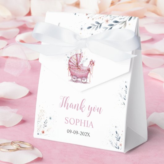 Ballotins Poussette Rose (Mariage)
