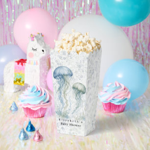 Ballotins Poussiéreux Popcorn pour Baby Shower Garçon Méduse
