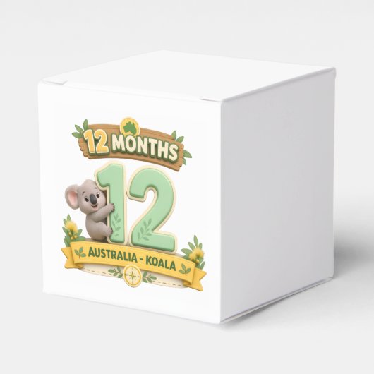 Ballotins Premier anniversaire bébé 12 mois (Verso)