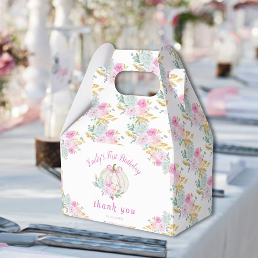 Ballotins Premier anniversaire de la Petite Bow Rose Citroui