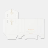 Ballotins Premier Ballotin de communion, Croix d'or (Déplié)