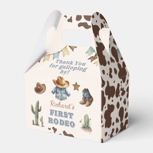 Ballotins Premier rodéo Cowboy Wild west fête d'anniversaire (Arrière)