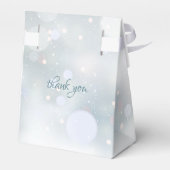 Ballotins Premier Snowflakes hiver Boîte de mariage Favor (Arrière)