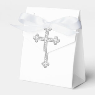 Ballotins Première communion baptême Argent et Blanc