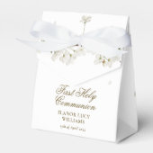 Ballotins Première communion blanche Fleur florale (Verso)