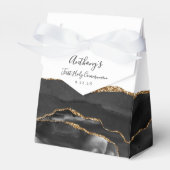 Ballotins Première communion écriture Black Gold Agate (Verso)