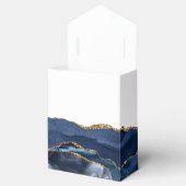 Ballotins Première communion écriture Navy Blue Gold Agate (Ouvert)