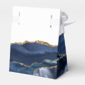 Ballotins Première communion écriture Navy Blue Gold Agate (Arrière)