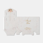 Ballotins Première Communion Fille en marbre Photo Orchidée  (Déplié)