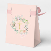 Ballotins Première Communion Florale Garland rose pâle (Arrière)