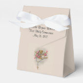 Ballotins Première Communion traditionnelle Rosaire Roses (Verso)