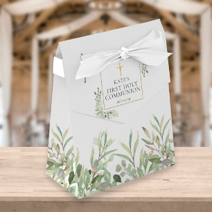 Ballotins Première Sainte Communion Élégante Végétation Foli