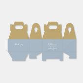 Ballotins Première Sainte Communion Or Dusty Bleu (Déplié)