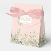 Ballotins Première Sainte Communion Rose Élégante Fleurs de  (Verso)