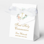 Ballotins Première Sainte Communion Roses Floral Garland (Verso)