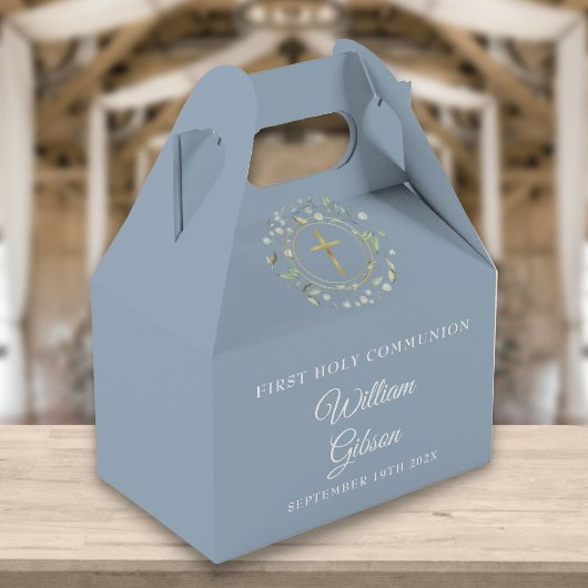 Ballotins Première Sainte Communion Verdure Garland Dusty Bl