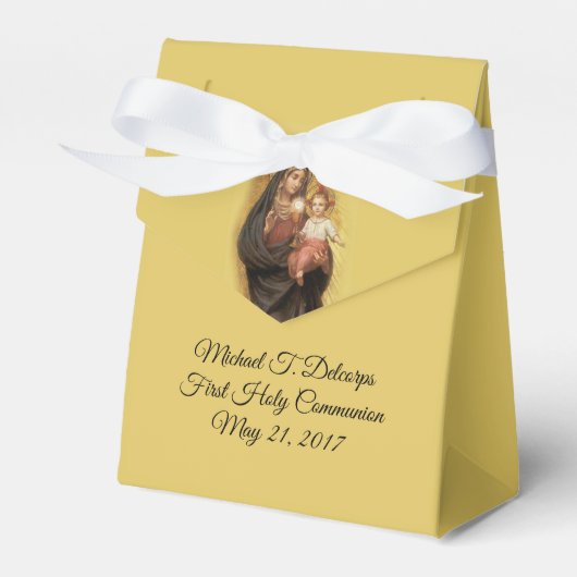 Ballotins Première Sainte Communion Vierge Marie Eucharistie (Verso)
