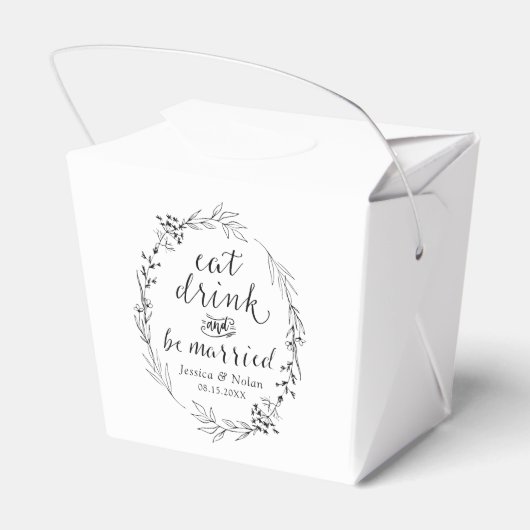 Ballotins Prenez un verre et soyez marié Personnalisé (Arrière)