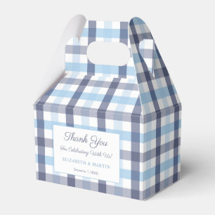 Ballotins Preppy Blue Plaid Boy Baby shower Party