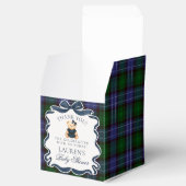 Ballotins Preppy Coquette Bow Bear Baby Shower Favor Box (Ouvert)