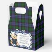 Ballotins Preppy Coquette Bow Bear Girl Birthday Favor Box (Ouvert)