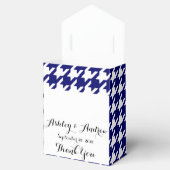 Ballotins Preppy Navy Blue et White Houndstooth Motif (Ouvert)