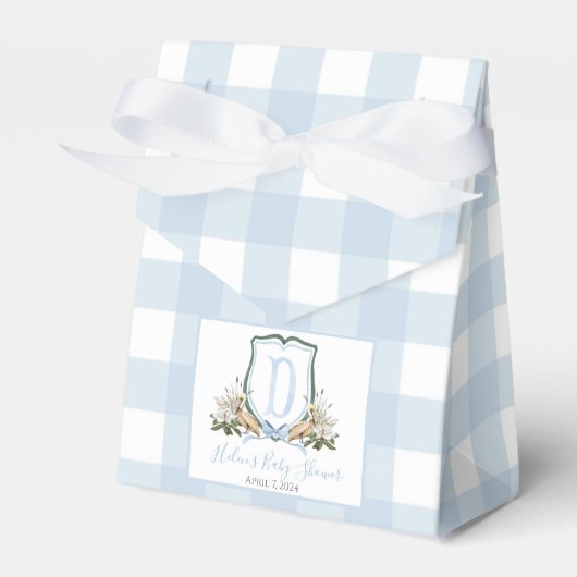 Ballotins Preppy Southern Blue Boy Pelican Baby shower (Verso)