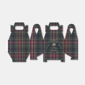 Ballotins Preppy Tartan Plaid Christmas Party Favor Boxes (Déplié)