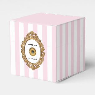 Ballotins Presse pour Champagne   Barré rose et blanc