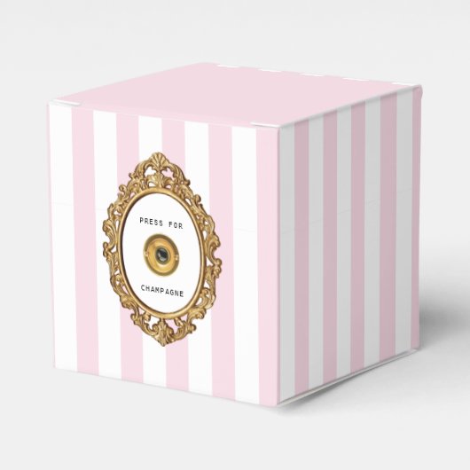 Ballotins Presse pour Champagne | Barré rose et blanc (Verso)