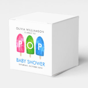 Ballotins Prêt à pop Baby shower bleu coloré