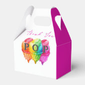 Ballotins Prêt à pop crème glacée Gradient Baby shower rose (Arrière)