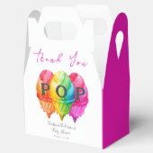 Ballotins Prêt à pop crème glacée Gradient Baby shower rose (Ouvert)