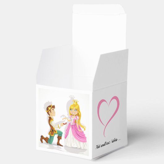 Ballotins Prince et Princesse Petite Faveur / Boîte cadeau (Ouvert)