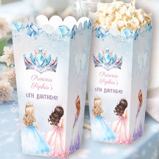 Ballotins Princess Crown Winter Floral Anniversaire Popcorn
