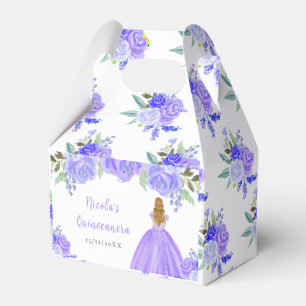 Ballotins Princesse aux Cheveux Blonds Quinceanera Floral Vi